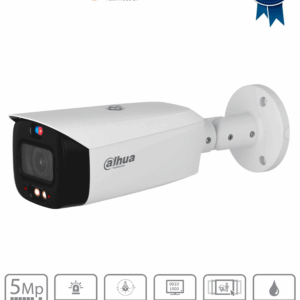 DAHUA DH-IPC-HFW3549T1-ZAS-PV - Cámara IP bullet de 5 MP /WizSense/ Lente varifocal/ TIOC 2.01/ Disuasión activa/ Iluminador dual inteligente/ IR 50 m/ Luz cálida 40 m / SMD 4.0 / Audio bidireccional / E&S de alarma y audio/ PoE/ IP67/