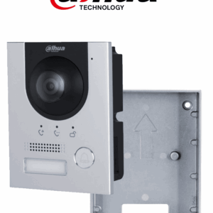 DAHUA Paquete de Frente de calle DHI-VTO2201F-P-S2 IP 2MP/ IK 07/ IP 65/ Control de Cerradura/ Aluminio/ Compatible con App DMSS/ Apertura remota/ Alimentación a 12V+ Caja de insatalación en muro VTM115 de video portero DAHUA