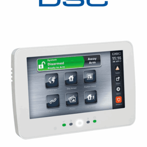DSC HS2TCHPN - Teclado Cableado de Pantalla Táctil de 7’’ con Lector de Proximidad admite 128 zonas compatible con NEO