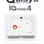 QOLSYS IQP4006 - Sistema de Alarma IQPanel4 Autocontenido , con Pantalla Tactil de 7", Power G 915 Mhz + Honeywell 345 Mhz. Con 4 Bocinas integradas (4W). Para la plataforma Alarm.com
