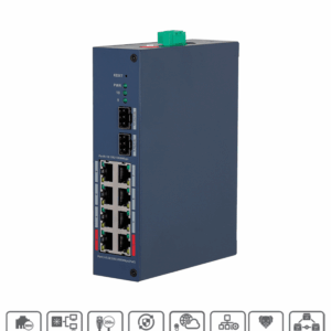 DAHUA DH-CHS4210-8GT-110 - Switch PoE Gigabit/ 8 Puertos PoE GE/ 2 Puertos Uplink SFP/ 1 Puertos Uplink RJ45 GE/ 120 Watts Totales/ 2 Ptos Hasta 90W/ Administrable en la Nube por Dolink Care/ Switching 33 Gbps