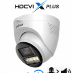 DAHUA DH-HAC-HDW1801TQN-IL-T - Cámara Domo 4K/ HDCVI X PLUS/ Audio Bidireccional/ Apertura de Hasta 106 Grados/ Iluminación Dual Inteligente de Hasta 40Mts con IR o Luz Cálida/  WDR Real/ IP67/ Soporta CVI/CVBS/AHD/TVI/ Metálica