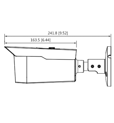 DAHUA HAC-HFW1500D - Camara Bullet de 5 Megapixeles/ Metalica/ Lente de 3.6 mm/ 92 Grados de Apertura/ IR de 80 Mts/ IP67/ Soporta: CVI/CVBS/AHD/TVI/ - Image 2