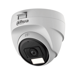 DAHUA DH-HAC-T1A51N-U-IL-A- Cámara Domo 5 MP Serie Cooper/ Lente 2.8 mm Apertura Hasta 106°/ Iluminación Dual Inteligente/ Micrófono Incorporado/ Iluminación Hasta 25Mts IR + 20Mts Luz Calida/ Plástico/ Ideal para Interior/