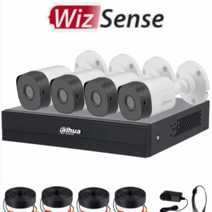 DAHUA DHI-KIT/XVR1B04-I/T/4-B1A11N-0280B - Kit de 4 canales HD/ Cámaras B1A11 de 1 MP/ Lente de 2.8mm/ Soporta 4 Canales más 1 IP o Hasta 5 Canales IP/ SMD Plus / Compresión H.265/ Cámaras de Policarbonato/