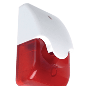 DAHUA DHI-ARA11 - Sirena interior con Estrobo Rojo /Alarmas sonoras activadas por alta presión sonora/ Luz de alarma giratoria interior/ Fabricado con plásticos respetuosos con el medio ambiente. ​