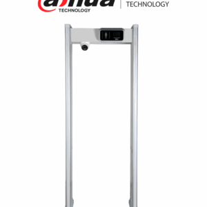 DAHUA DHI-ISC-D118-T - Arco detector de metales de 18 zonas con medición de temperatura y cámara térmica. Pantalla de 3.5", tecnología de sensor VOx sin enfriamiento, ajuste automático de frecuencia y 255 niveles de sensibilidad configurables.