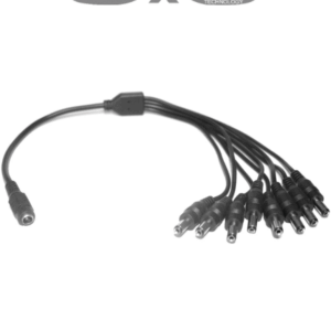 SAXXON SXF58 - Divisor de energía / Tipo pulpo / 1 Conector hembra / 8 Conectores macho / Cable de cobre