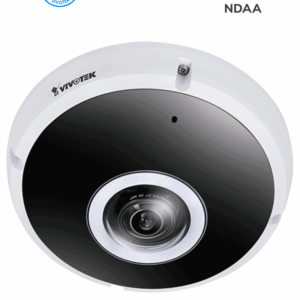 VIVOTEK FE931-EHV(1YL) - Cámara IP VORTEX Premium Series Fisheye exterior 12 Megapixeles, IR 20m, WDR Pro, Micrófono integrado, IP66, IK10, NDAA, Almacenamiento interno 512GB, Advanced AI