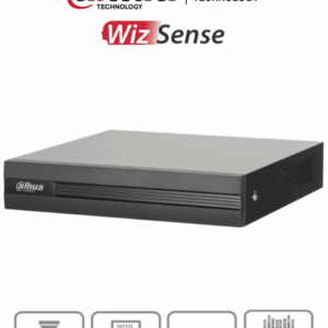 DAHUA XVR1B04H-I - DVR de 4 canales 5MP Lite con WizSense y H.265+. Soporta 4 canales + 2 IP, o hasta 6 canales IP. Con SMD Plus y búsqueda inteligente de humanos y vehículos. 1 puerto SATA de hasta 6TB/