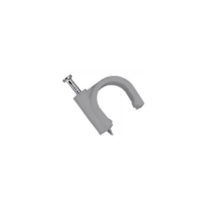 TCE LMG-NCC-5mm-Gy - Grapa de pared / Diámetro interno 5 mm / Altura 6 mm / Color gris / Bolsa de 50 piezas