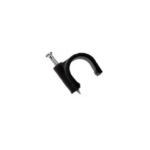 TCE LMG-NCC-5mm-BK - Grapa de pared / Diámetro interno 5 mm / Altura 6 mm / Color negro / Bolsa de 50 piezas