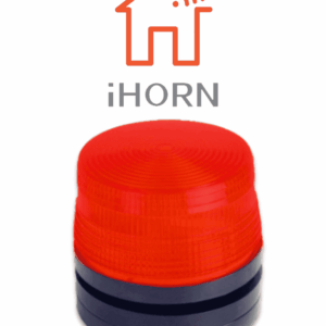 IHORN HC-05-LED - Estrobo Color Rojo  / 90 Destellos por minuto compatible con paneles IHORN / RISCO / DSC / BOSCH  .