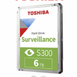 TOSHIBA HDWT860UZSVA - Disco Duro de 6 TB, Serie S300 especial para videovigilancia, ideal para trabajo 24/7, interfaz SATA 3.5", 5400 rpm, 128 MB, hasta 64 cámaras