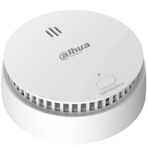 DAHUA DHI-HY-SA21A-W2 - Detector de humo inalámbrico, Sensor fotoeléctrico de doble cámara, Sirena de 85dB, Botón de prueba y silenciar, LED indicador, App DMSS, Frecuencia 433 MHz, Tecnología: AirShield, Compatible con HUB 1.0 y HUB 2.0
