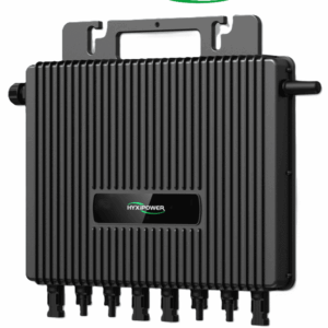 HYXIPOWER HYXM2000S - Microinversor Residencial / Potencia Salida 2000W / Comunicación SUB-1G / Conexión Hasta 4 Módulos /Protección IP67 / Diseño Tipo Gancho / Plug & Play
