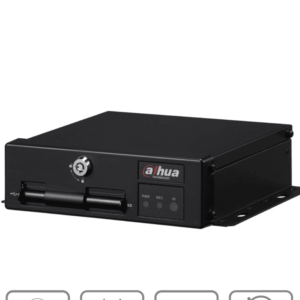 DAHUA DHI-MXVR1004-GFWI - DVR móvil de 4 canales analógicos + 1 IP, Resolución 1080p, Comunicación Ethernet, Wi-Fi y 3G/4G, Incorpora GPS, Principales analíticos: DSM y ADAS, Admite 2 tarjetas SD de hasta 256 (cada una), E&S Alarmas