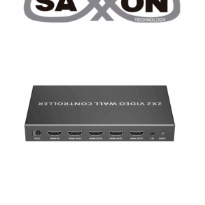 SAXXON LKV104VW- Controlador de Pantallas de 2 x 2/ Resolución 1080p a 60 Hz/ Distribuye 1 Entrada HDMI en 4 Pantallas/ Múltiples salidas de video/ 1 Salida de Audio/ Facil Instalación/