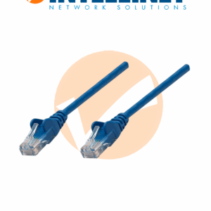 INTELLINET 342568 PATCH CORD / Cable de red, Cat6, UTP RJ45 Macho / RJ45 Macho, 0.5 m / Azul (Sobre Pedido)