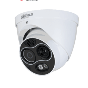 DAHUA TPC-DF1241-B2F2-DW-S8 -Camara IP Dual Termica/ Lente Termico de 2mm (256×192) / Lente Visible de 2mm y 4 Megapixeles/ Eureka/ IA con Detección de Calor, Fumadores, Vehiculos y Personas/ IR de 30 Mts/ IP67/Alarma de Audio/ MicroSD/ E&S de Alarma/
