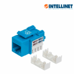 INTELLINET 210737 - Jack RJ45 CAT6 Keystone / de impacto 110 / color azul