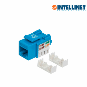INTELLINET 210546 - Jack CAT 5e / De impacto 110 / Keystone / Color azul