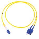 TCE  - LP-FO-D-LCU-SCU-03 - Jumper LC-SC Monomodo / UPC / Duplex 2 mm / 3 metro / Amarillo
