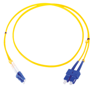 TCE  - LP-FO-D-LCU-SCU-03 - Jumper LC-SC Monomodo / UPC / Duplex 2 mm / 3 metro / Amarillo
