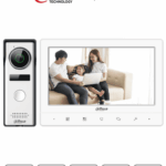 DAHUA KTA02 - Kit de Videoportero analógico con monitor táctil de 7" y frente de calle con cámara de 1.3MP con DWDR y protección IP66. Controla hasta 2 frentes de calle y 3 monitores, con apertura de puerta