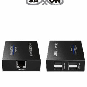SAXXON LKV100USB - Extensor USB/ 1 Puerto USB de Entrada/ Permite Extender hasta 4 puertos USB de Salida/ Hasta 150m con cable CAT6Com patible con Windows & MAC & Linux