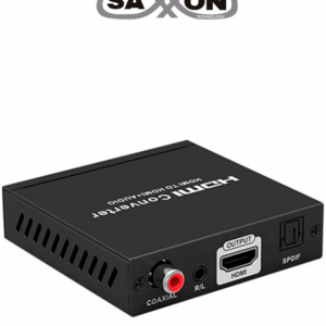 SAXXON LKV3061 - Separador de Audio HDMI/ Soporta Extracción de Video y Audio/ Conexion de Audio a traves de SPDIF & Coaxial o 3.5mm/ Resolucion de Video 4Kx2K@60Hz