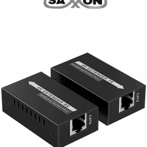 SAXXON LKV410P- Kit mini extensor HDMI/ Cable UTP recomendado CAT 6/ 6A/ 60 Metros / Resolucion 4K@60Hz/ PoC/ Se energiza solamente el transmisor