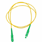 TCE - LMN-FO-SCA-SCA-01 - Jumper SC-SC Monomodo / APC / Simplex 2 mm / 1 metro / Amarillo