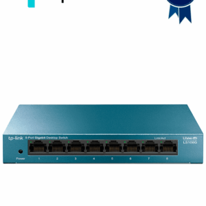 TP-LINK LS108G - Switch de escritorio Gigabit de 8 puertos 10/100/1000Mbps y carcasa metálica.