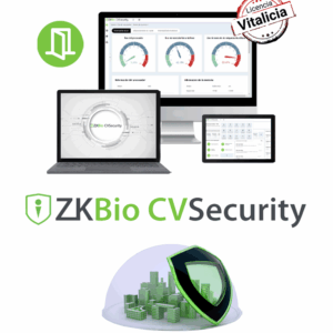 ZKTECO ZKBIOCVACP5 - Licencia Vitalicia para 5 Puertas en Control de Acceso BioCVSecurity / Hasta 30 000 Usuarios / 200 Departamentos / 200 Áreas