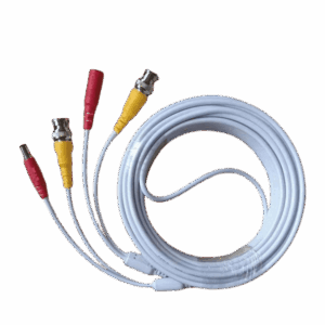 TCE LMG-BNC10W-Cable Coaxial Armado de 10 Metros para Video y Energía / Color Blanco / Soporta Cámaras HD / Conectores BNC y de Energía / Soporta: AHD/CVI/TVI/CVBS