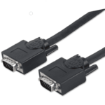 MANHATTAN 311731 - Cable de 1.8 Metros Para Monitor SVGA/ HD 15 Macho a HD 15 Macho/ Color Negro/
