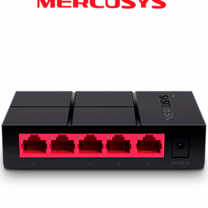 MERCUSYS MS105G - Switch no administrable para escritorio con 5 puertos 10/100/1000 Mbps, diseño compacto y función Plug and Play.