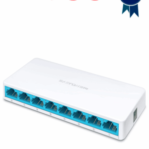 MERCUSYS MS108 - Switch no administrable para escritorio, con 8 puertos 10/100 Mbps, diseño compacto y función Plug and Play