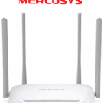 MERCUSYS MW325R - Router inalámbrico N con velocidad mejorada de 300 Mbps en la frecuencia de 2.4 GHz. Posee 1 puerto WAN y 3 puertos LAN de 10/100 Mbps, junto con 4 antenas de 5 dBi para una mayor cobertura.