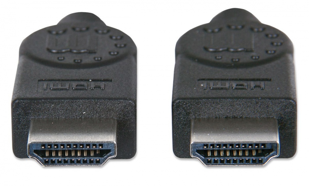 MANHATTAN 308816- Cable HDMI de Alta Velocidad de 1 Metro/ Resolucion 4K@30Hz/ Soporta 3D/ HDMI Macho a Macho/ Soporta Canal de Retorno de Audio (ARC)/ Blindado para Reducir Interferencia/ - Image 4