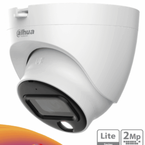 DAHUA DH-HAC-HDW1209TLQN-A-LED-0280B-S3 -Cámara Domo Full Color de 2 MP con lente de 2.8mm y ángulo de 103° Micrófono integrado, iluminación de 30 m, tecnología Starlight y DWDR. Resistente con IP67, visión clara en baja luz