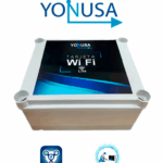 YONUSA MWFLITE - Módulo Wifi Lite compatible con energizadores NG Modular, NG Convencional, Alta Frecuencia Anti Plantas y Doble Zona, Uso con aplicación gratuita Yonusa Plus compatible con sistemas iOS y Android para notificaciones de eventos.