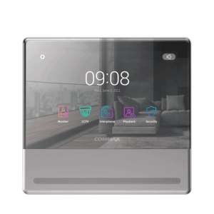COMMAX CMV70MX - Monitor Touch para Videportero, Pantalla de 7" y Wifi App Hey Commax, Memoria SD, Soporta 2 Frentes de Calle y 2 Cámaras Análogas