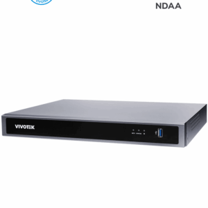 VIVOTEK ND9326P - NVR 8 canales con 2 bahías y 8 puertos PoE FE RJ45, además de 1 puerto GE RJ45, ciberseguridad Trend Micro, Deep Search y Smart VCA Search, compatible con NDAA y ONVIF.