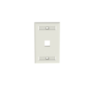 PANDUIT NK1FWHY - Faceplate de pared / 1 puerto / Color Blanco /La placa frontal NetKey™ es compatible con un módulo Keystone