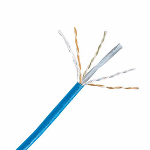 PANDUIT NUC6C04BU - Bobina de Cable UTP 100% cobre, NetKey / Caja con 1,000 Pies (305 metros) / 4 pares / 24 AWG / Categoría 6 / Azul