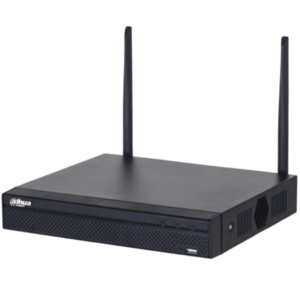 DAHUA NVR1104HS-W-S2 - NVR WiFi de 4 Megapixeles/ 4 Canales IP/ H.265/ Salidas HDMI &VGA/ 1 Bahía de Disco Duro/ 1 E&S de Audio/ Onvif/ Emparejamiento Automático con IPC WiFi de Dahua/