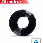 Cable Fotovoltaico H1Z2Z2-K - Carrete 50 metros lineales Cable Fotovoltaico Color Negro 6mm2/ Calibre 10AWG / Cubierta libre de halógenos cero propagación de llama / 1.0/1KVAC, 1500DC / MAX VOLTAJE 1800 VDC