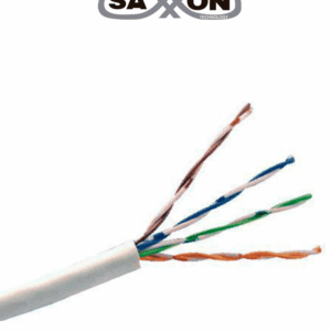 SAXXON OUTP6CCA305BC - Cable UTP CCA / Categoria 6 / Color blanco / Interior / 305 Mts / Redes / Video / 4 Pares